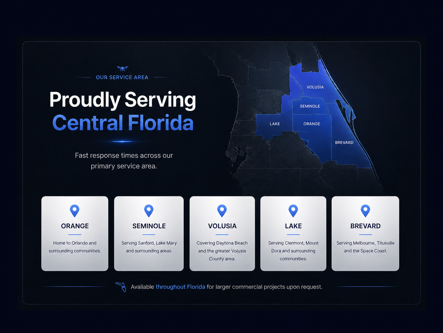 Elevated Drone Services service area