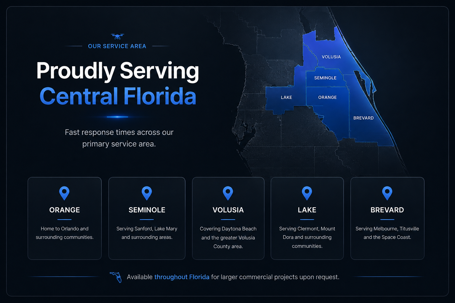 Elevated Drone Services service area